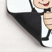 トップハットとネクタイ漫画の可愛いラディバグ マウスパッド (コーナー)