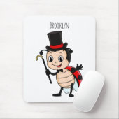 トップハットとネクタイ漫画の可愛いラディバグ マウスパッド (マウス)