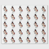 トップハットとネクタイ漫画の可愛いラディバグ ラッピングペーパー (フラット)