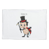 トップハットとネクタイ漫画の可愛いラディバグ 枕カバー (裏面)