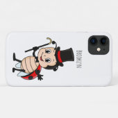 トップハットとネクタイ漫画の可愛いラディバグ Case-Mate iPhoneケース (裏面(横))