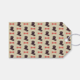 トップハットとボウタイギフトラベル ギフトタグ