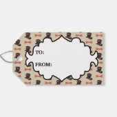 トップハットとボウタイギフトラベル ギフトタグ (裏面横)