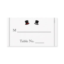 トップハットとボウタイゲイ結婚の座席表