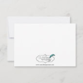 トップハットとボウタイゲイ結婚の応答カード 出欠カード (裏面)