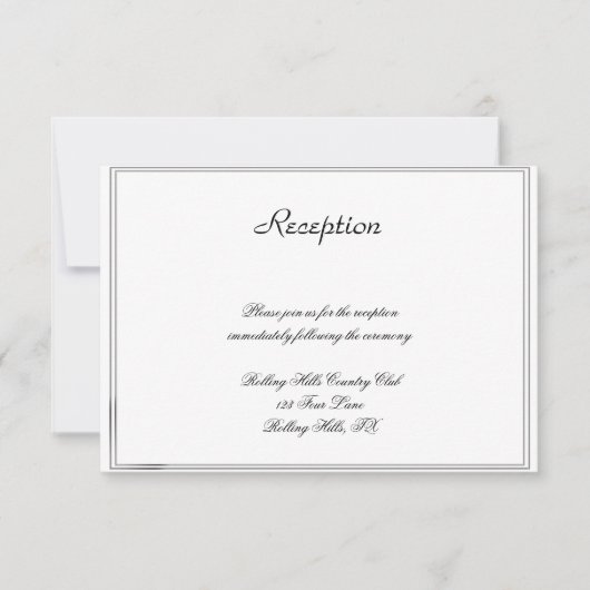 トップハットとボウタイズブルーゲイウェディングレセプション 招待状 (正面)