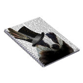 トップハットにスティームパンクバッジャー ノートブック (右側)