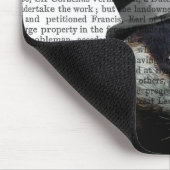 トップハットにスティームパンクバッジャー マウスパッド (コーナー)