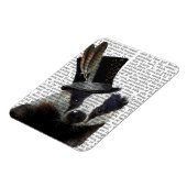 トップハットにスティームパンクバッジャー マグネット (左側)