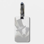 トップハットにスティームパンクバッジャー ラゲッジタグ (裏面縦)