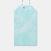 トップハットにTレックスかわいいおもしろいバレンタインデー ギフトタグ (裏面)