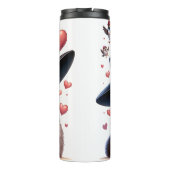 トップハットの不機嫌な猫 タンブラー (裏面)