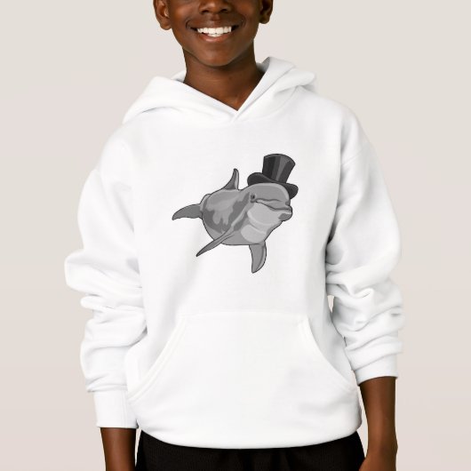 トップハットの紳士としてのイルカ (正面)