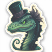 トップハットの邪悪な竜 シール (正面)