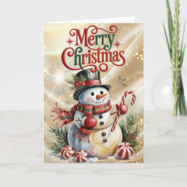 トップハットの雪だるま クリスマス