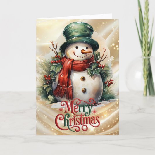 トップハットの雪だるま クリスマス (正面)