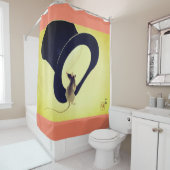 トップハットをグリーンにしたシャワーカーテンマウス シャワーカーテン (インサイチュ)