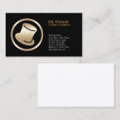 トップハットアイコン子供のエンターテイナーの名刺 名刺 (正面/裏面)