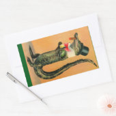 トップハットゲーター 長方形シール (封筒)