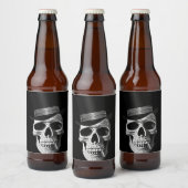 トップハットスカル ビールラベル (ボトル)