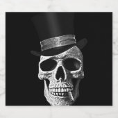 トップハットスカル ビールラベル (シングルラベル)