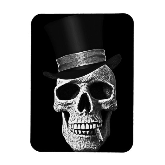 トップハットスカル マグネット (縦)