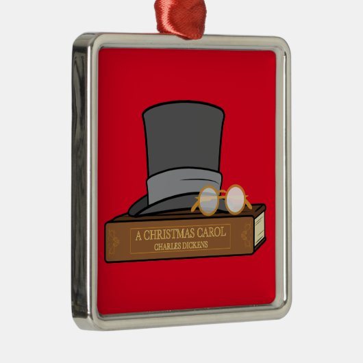 トップハットセラミックオーナメント付きクリスマスカロル メタルオーナメント (右)