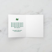 トップハットファンシー付き笑顔のAIクリスマス小妖精や小人 シーズンカード (内部)