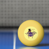 トップハットマンガの可愛いクモ 卓球ボール (ネット)