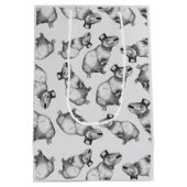 トップハット付きカピバラ ミディアムペーパーバッグ (裏面)