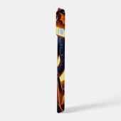 トップハット付きタックスのハロウィーンスケルトン iPhone 15ケース (左側面)