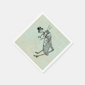 トップハット付きバッタ スタンダードカクテルナプキン (角)