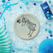 トップハット付きバッタ ペーパープレート (パーティー)