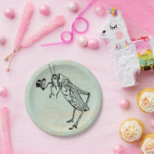 トップハット付きバッタ ペーパープレート (パーティー)