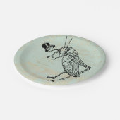 トップハット付きバッタ ペーパープレート (アングル)