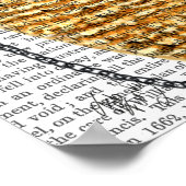 トップハット付きフクロウ ポスター (角)