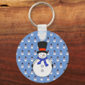 トップハット付雪だるま キーホルダー (裏面)
