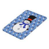 トップハット付雪だるま マグネット (左側)