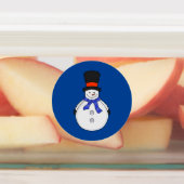 トップハット付雪だるま ラベル (貼付)