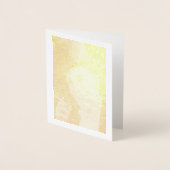 トップハット喫煙ゴールドフォイルノートカードの紳士 箔カード (正面)