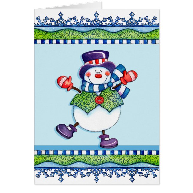 トップハット雪だるま (正面)