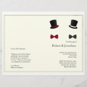 トップハット&ボウタイズ結婚式 プログラム (正面)