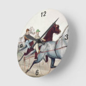 トップハーネスレース ラウンド壁時計 (傾斜)