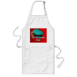トップバーベキューシェフ>おもしろい諺料理エプロン ロングエプロン