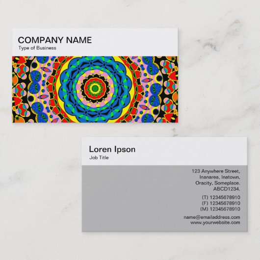 トップパネル - カラフル02 ビジネスカード (正面/裏面)