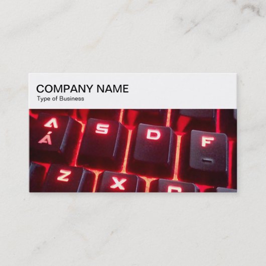 トップパネル – キ白熱［赤熱］光を放つーボード名刺 名刺 (正面)