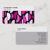 トップパネル – クレセントパターン010921 – マゼンタピンク 名刺 (正面/裏面)