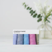 トップパネル – コットンビジネスカードのリール 名刺 (スタンド正面)