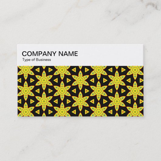 トップパネル – スターフラワーパターン名刺 名刺 (正面)