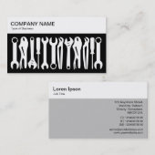 トップパネル – ツール – 黒の名刺の白 名刺 (正面/裏面)